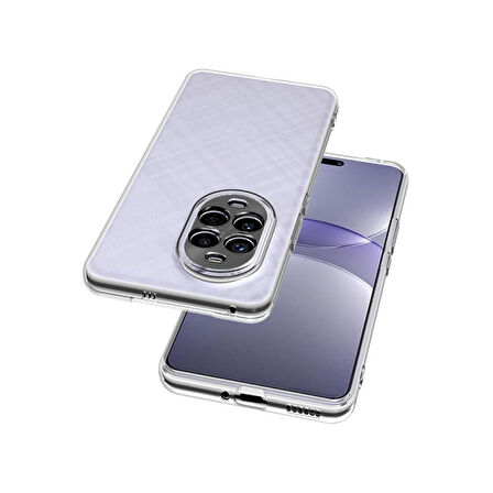 Gpack Huawei Nova 13 Pro uyumlu Kılıf Süper Silikon Kamera Korumalı Şeffaf