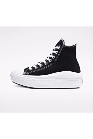 Convers CHUCK TAYLOR ALL STAR MOVE PLATFORM Kadın Günlük Spor Ayakkabı 568497CSiyah-Byz