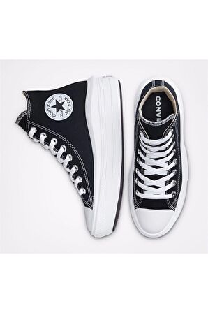 Convers CHUCK TAYLOR ALL STAR MOVE PLATFORM Kadın Günlük Spor Ayakkabı 568497CSiyah-Byz