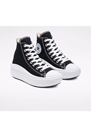 Convers CHUCK TAYLOR ALL STAR MOVE PLATFORM Kadın Günlük Spor Ayakkabı 568497CSiyah-Byz