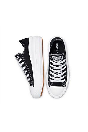 Convers CHUCK TAYLOR ALL STAR MOVE CANVAS PLATFORM Kadın Günlük Spor Ayakkabı 570256CSiyah-Byz