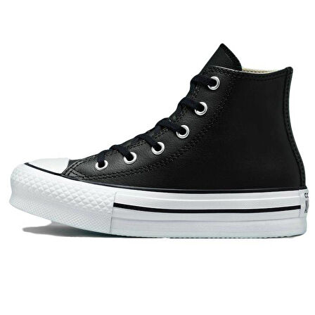 Converse A01015C Chuck Taylor All Star Eva Lift Siyah Deri Çocuk Sneaker Günlük Spor Ayakkabı