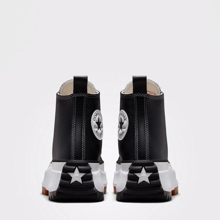 Converse Run Star Hike Foundational Unisex Siyah Deri Platform Sneaker