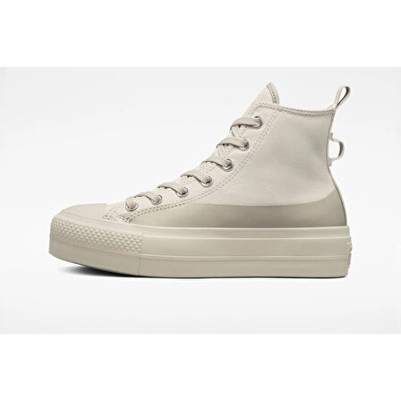 Converse A04262C Chuck Taylor All Star Lift Platform Kadın Bej Sneaker Günlük Spor Ayakkabı