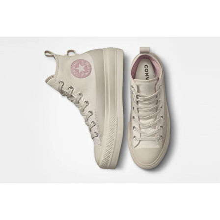 Converse A04262C Chuck Taylor All Star Lift Platform Kadın Bej Sneaker Günlük Spor Ayakkabı