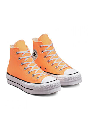 Converse A03052C Ctas Lift Hi Sneakers Turuncu Kadın Ayakkabı