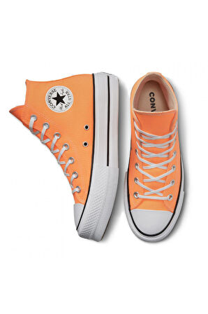 Converse A03052C Ctas Lift Hi Sneakers Turuncu Kadın Ayakkabı