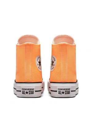 Converse A03052C Ctas Lift Hi Sneakers Turuncu Kadın Ayakkabı