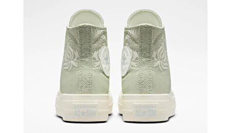 Converse Chuck Taylor All Star Lift Platform Floral Kadın Yeşil Sneaker