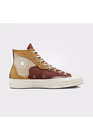 Chuck 70 Craft Mix Unisex Bordo/Hardal Sneaker