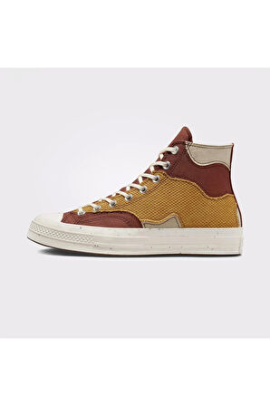 Chuck 70 Craft Mix Unisex Bordo/Hardal Sneaker