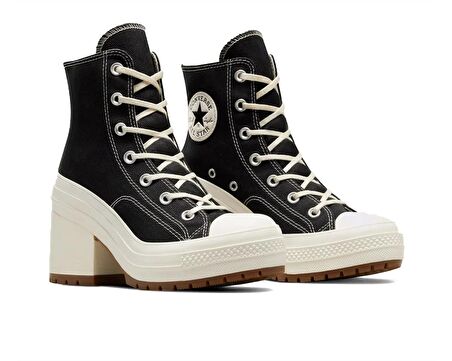 Converse Chuck 70 De Luxe Heel Kadın Günlük Ayakkabı A05347C Siyah