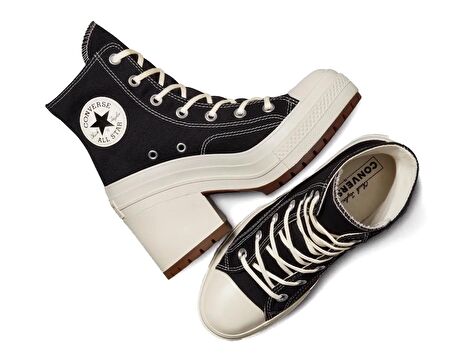 Converse Chuck 70 De Luxe Heel Kadın Günlük Ayakkabı A05347C Siyah
