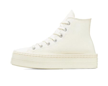 Converse Chuck Taylor All Star Modern Lift Platform Canvas Kadın Günlük Ayakkabı A06140C Krem