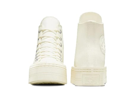 Converse Chuck Taylor All Star Modern Lift Platform Canvas Kadın Günlük Ayakkabı A06140C Krem