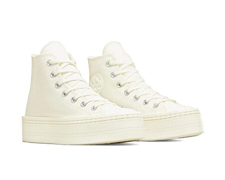 Converse Chuck Taylor All Star Modern Lift Platform Canvas Kadın Günlük Ayakkabı A06140C Krem