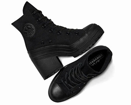 Converse Chuck 70 De Luxe Heel Kadın Günlük Ayakkabı A06899C Siyah