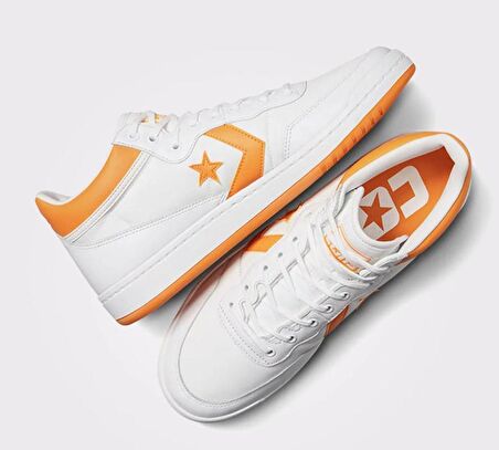 Converse Fastbreak Pro Mid Erkek Beyaz/Sarı Sneaker Günlük Spor Ayakkabı