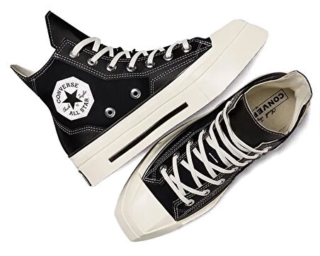 Converse Chuck 70 De Luxe Squared Kadın Günlük Ayakkabı A06435C Siyah