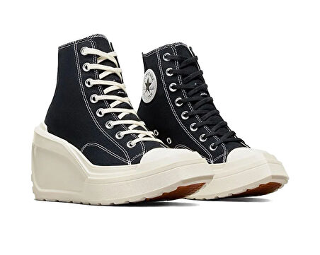 Converse Chuck 70 De Luxe Wedge Hi Kadın Günlük Ayakkabı A06478C Siyah