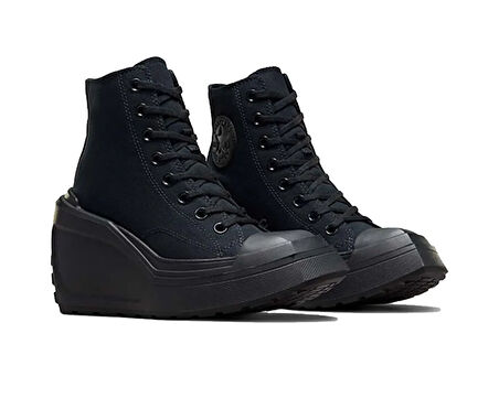 Converse Chuck 70 De Luxe Wedge Hi Kadın Günlük Ayakkabı A08094C Siyah