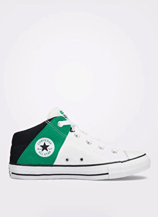 Converse Siyah - Beyaz - Yeşil Erkek Çocuk Yürüyüş Ayakkabısı A07361C.102-CHUCK TAYLOR ALL STAR