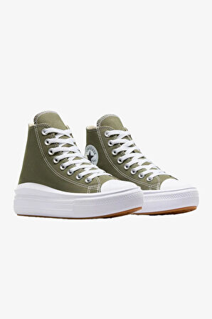 Converse Chuck Taylor All Star Move Hi Kadın Haki Sneaker A08295C