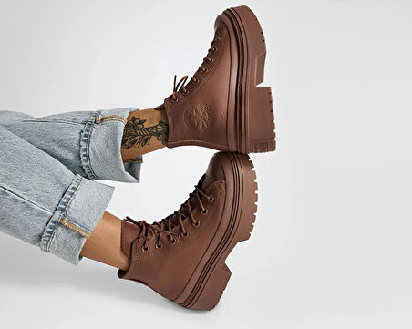 Converse Chuck Taylor All Star Lugged Heel Kadın Günlük Ayakkabı A11547C Kahverengi