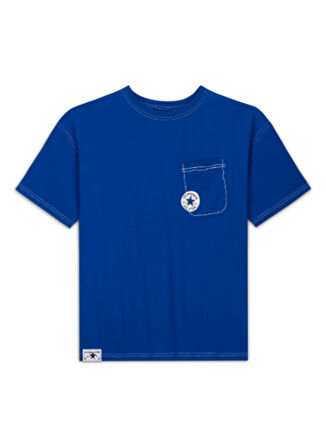 Converse Mavi Erkek Regular Fit Baskılı T-Shirt SKETCH PACK TEE BLUE