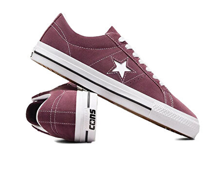 Converse One Star Pro Ox Unisex Günlük Ayakkabı A08480C Kırmızı