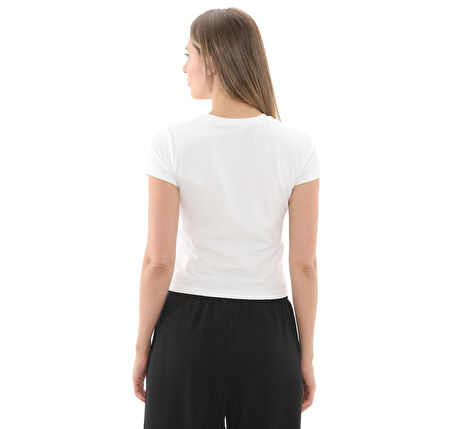 10027252-102 Converse Cropped T-Shırt T-Shirt Beyaz