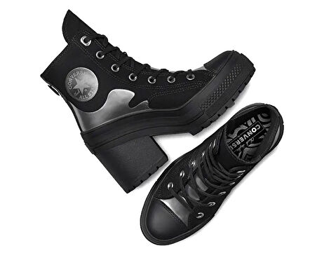 Converse Chuck 70 De Luxe Heel Hi Kadın Günlük Ayakkabı A11629C Siyah