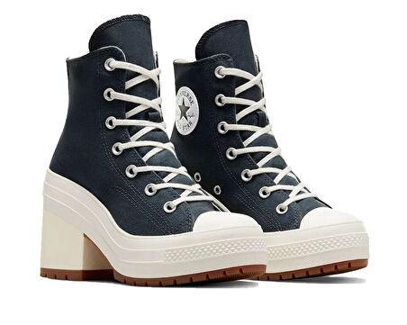 Converse Chuck 70 De Luxe Heel Kadın Günlük Ayakkabı A09386C Siyah