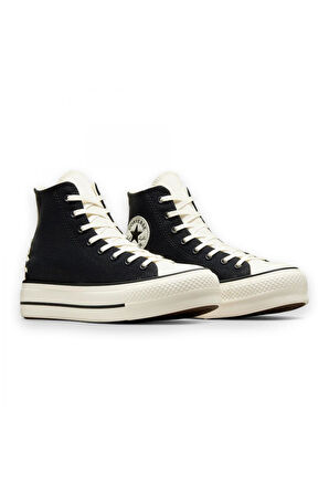 Converse A12552C Chuck Taylor All Star Crafted Laces Lift Hi Platform Sneaker Siyah Unisex