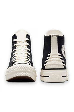 Converse A12552C Chuck Taylor All Star Crafted Laces Lift Hi Platform Sneaker Siyah Unisex