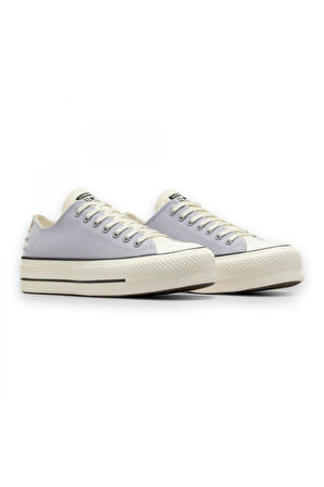 Converse A12553C Chuck Taylor All Star Lift Crafted Laces Platform Sneaker Lila Unisex Aya