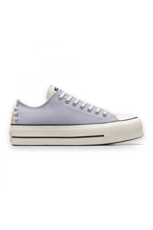 Converse A12553C Chuck Taylor All Star Lift Crafted Laces Platform Sneaker Lila Unisex Aya