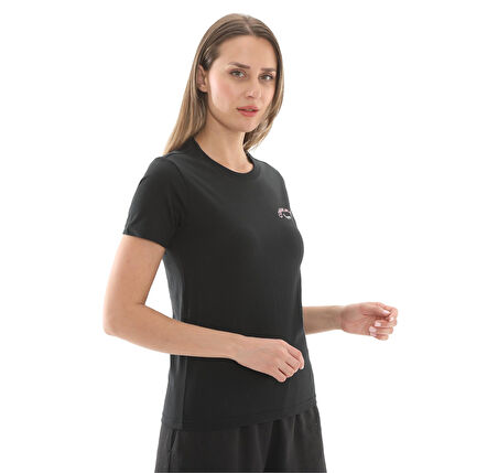 10027379-001 Converse Flower Garden Slım-Fıt T-Shırt T-Shirt Siyah