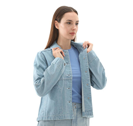 10027976-444 Converse Denım Work Coat Ceket İndigo