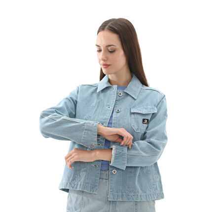 10027976-444 Converse Denım Work Coat Ceket İndigo
