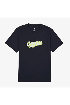 Classic Erkek Baskılı Siyah T-Shirt