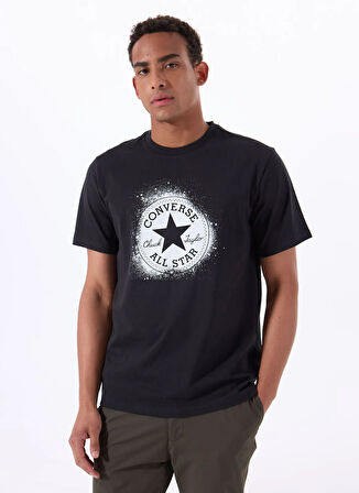 10027998.001 ALL STAR STENCIL T-SHI Siyah Yuvarlak Regular Fit Baskılı Erkek T-Shirt
