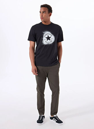 10027998.001 ALL STAR STENCIL T-SHI Siyah Yuvarlak Regular Fit Baskılı Erkek T-Shirt