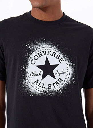 10027998.001 ALL STAR STENCIL T-SHI Siyah Yuvarlak Regular Fit Baskılı Erkek T-Shirt