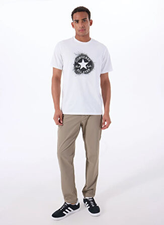 10027998.102 ALL STAR STENCIL T-SHI Beyaz Yuvarlak Regular Fit Baskılı Erkek T-Shirt