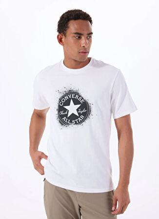 10027998.102 ALL STAR STENCIL T-SHI Beyaz Yuvarlak Regular Fit Baskılı Erkek T-Shirt