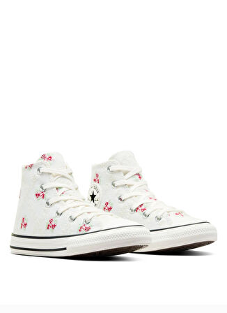 Beyaz Kız Çocuk Kanvas Yürüyüş Ayakkabısı A12636C.103-CHUCK TAYLOR ALL STAR