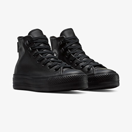 Converse Chuck Taylor All Star Lift Platform Deri Unisex Siyah Sneaker