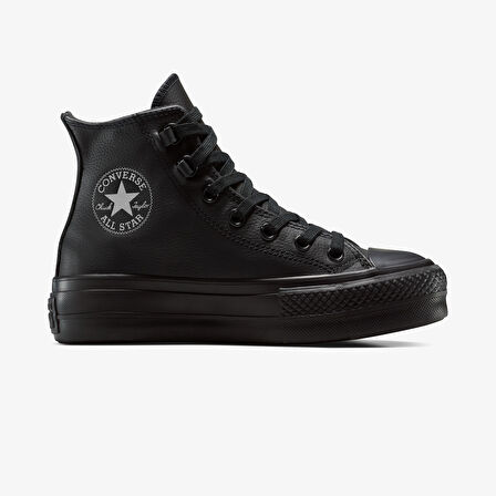 Converse Chuck Taylor All Star Lift Platform Deri Unisex Siyah Sneaker
