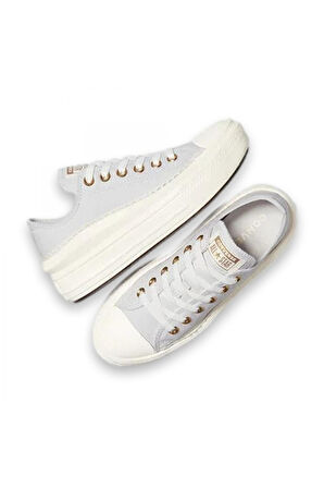 Converse A15494C Chuck Taylor All Star Move Platform Frills Sneakers Açık Gri Kadın Spor A